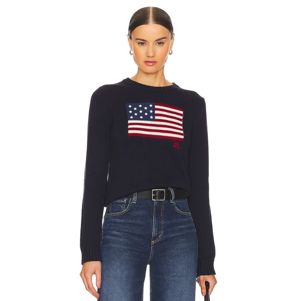 Polo Ralph Lauren Flag Pullover Navy